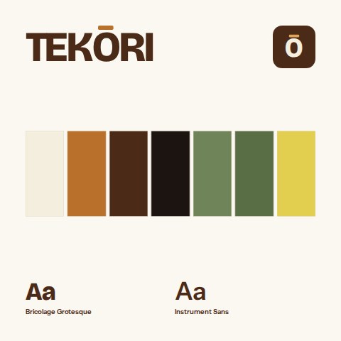 Logo, paleta y tipografías de Tekōri